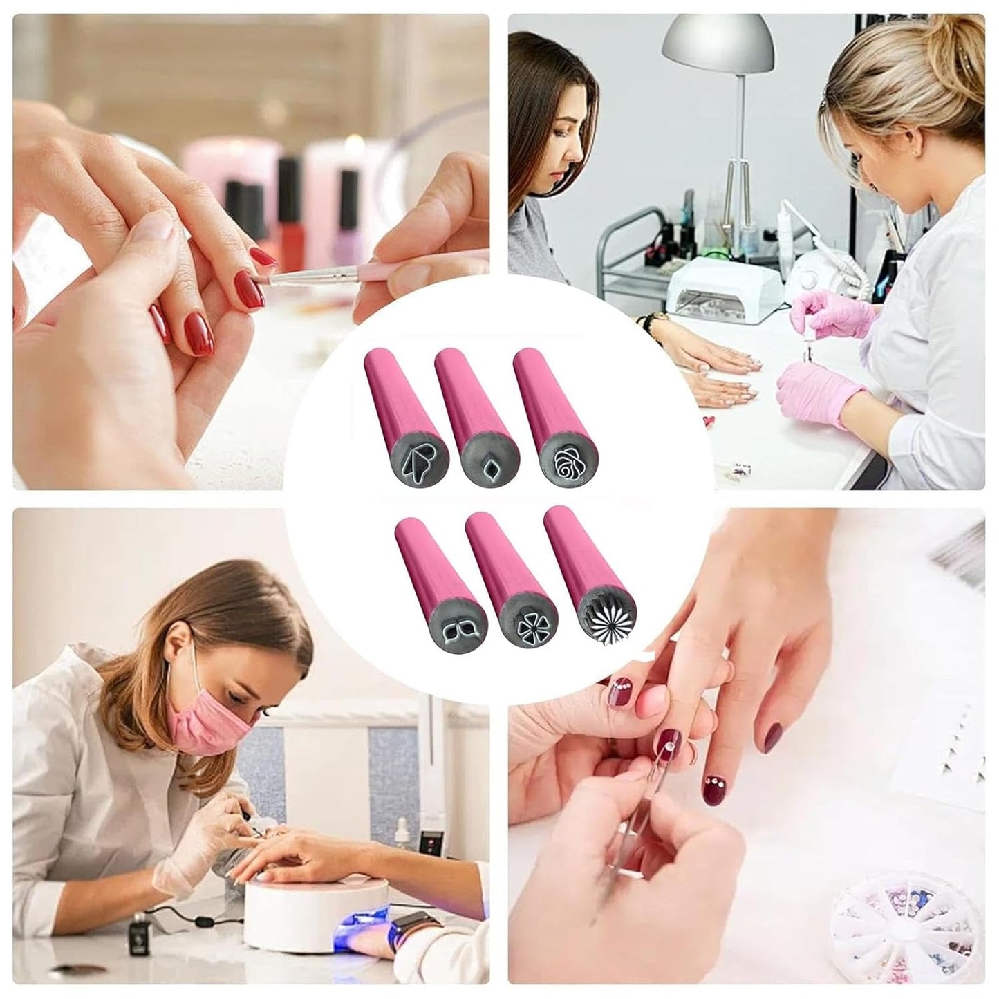 NailArt - 6PCS Nail Art Stempel Pen Set