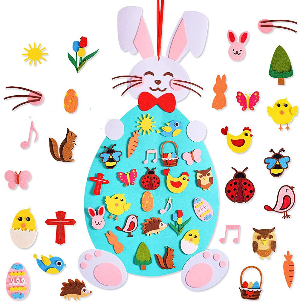 CraftyBunny- Kleuter Decoratie voor paasbord van vilt