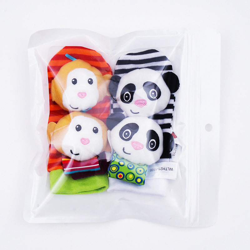 SensoryPlush- Zachte, rammelende sokken en polsbandjes voor vroege verkenning