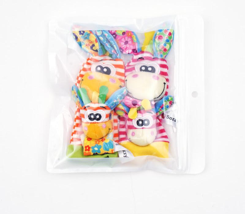 SensoryPlush- Zachte, rammelende sokken en polsbandjes voor vroege verkenning