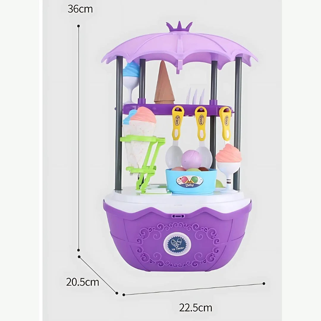 SugarStroll – Kinder Snoep- en IJskar Speelset – Rollenspel voor Peuters en Kleuters