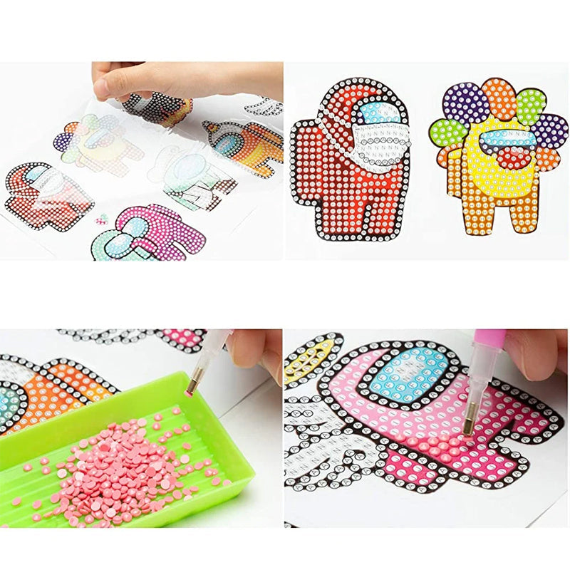 SparkleCraft - DIY Tekenfilm Diamant Schilderen voor Kinderen