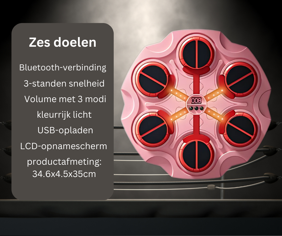 BeatBoxer - Opgezette muziekboksmachine met handschoenen