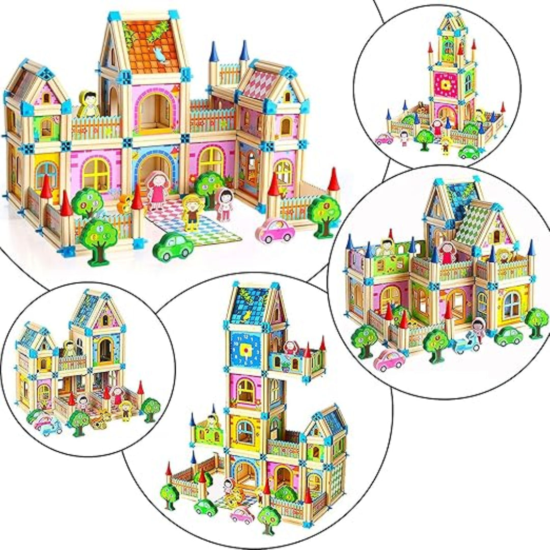 MagicBuild - Creatieve Houten Bouwblokken