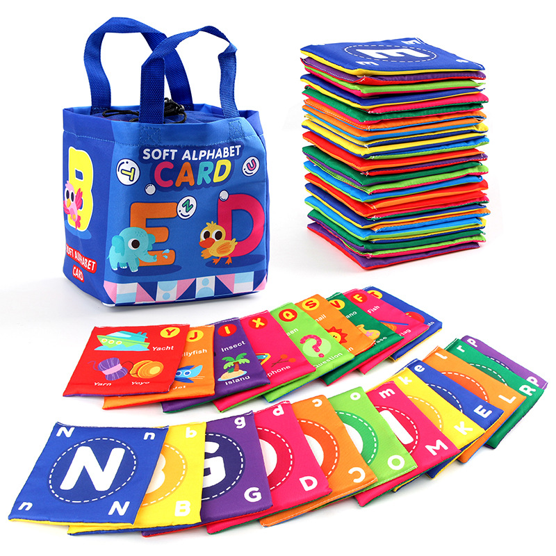 BusyBaby - Babydoek Boek Zachte Flashcards Set