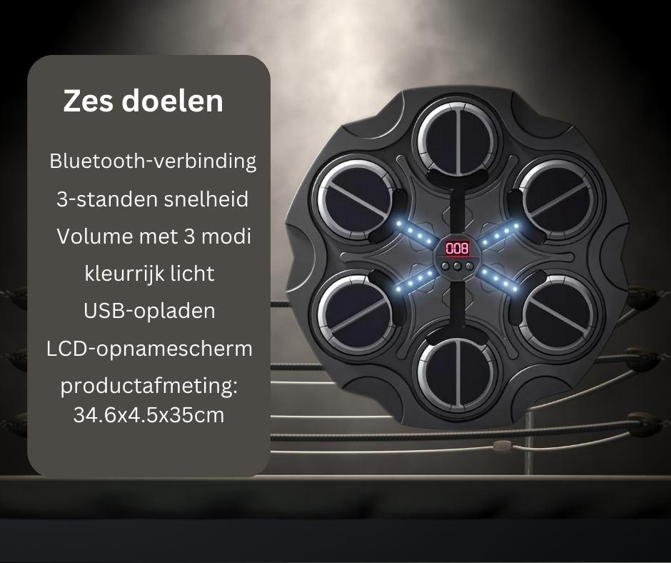 BeatBoxer - Opgezette muziekboksmachine met handschoenen