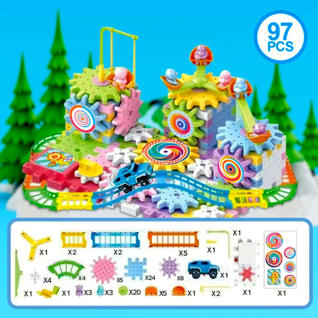 SpinFun - Educatieve Tandwiel Blok Speelgoed Set