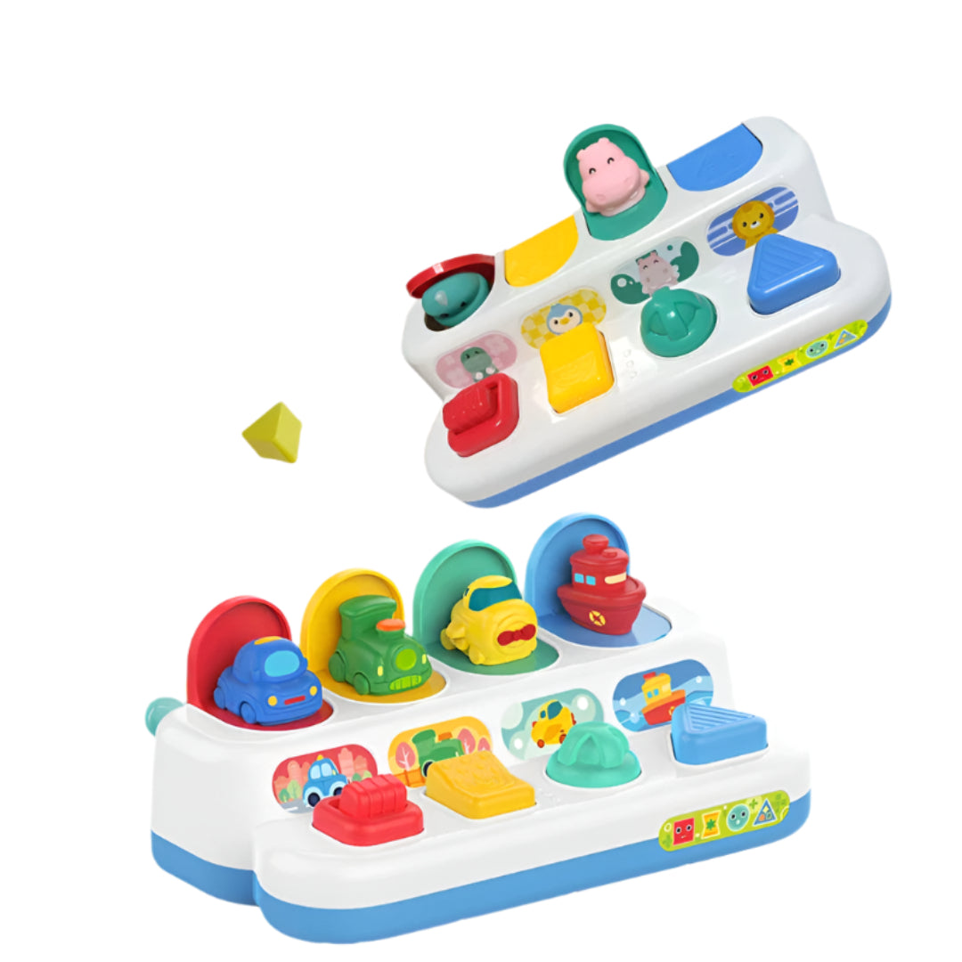 PopPress – Sensorisch Druk & Pop Knoppenspeelbord – Vanaf 6 Maanden