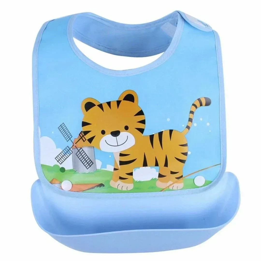 NibbleCatcher – Siliconen Baby Slabbetje met Opvangbakje voor Kinderen vanaf 6 Maanden – Ondersteunt Zelfstandig Eten & Rommelvrije Maaltijden