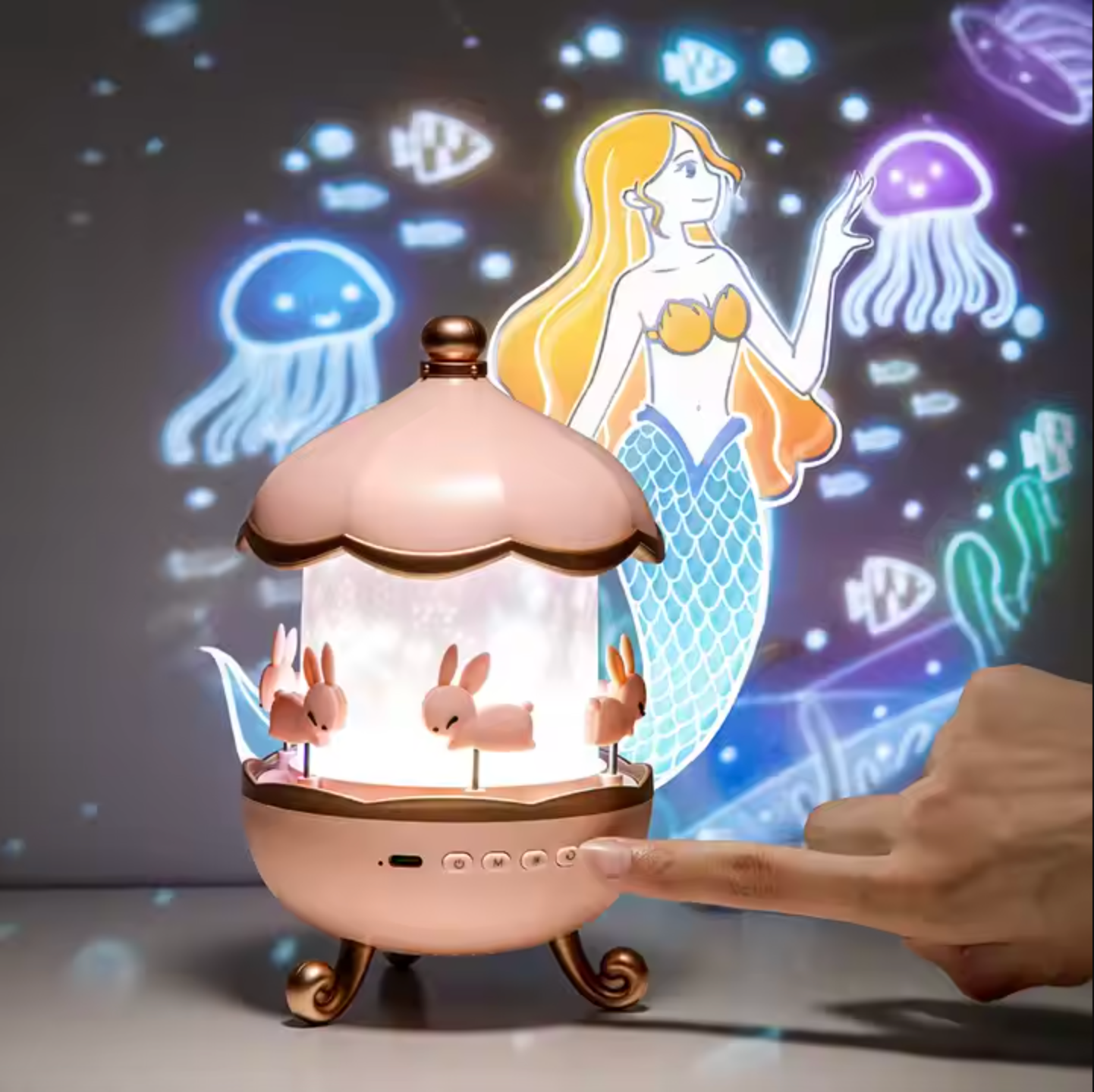 GlowGlide - Roterende droomthema projector