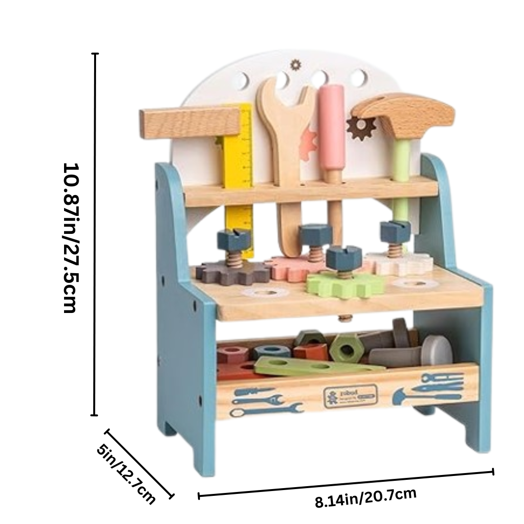 ToolTops – Houten Werkbank voor Kinderen – Bouw & Speelplezier – Vanaf 6 Jaar