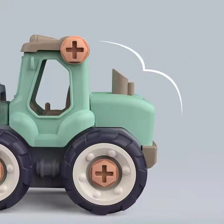 BuildCrew Mini Engineering Voertuigenset met Graaf- & Laadspeelgoed – Voor Leeftijd 3+