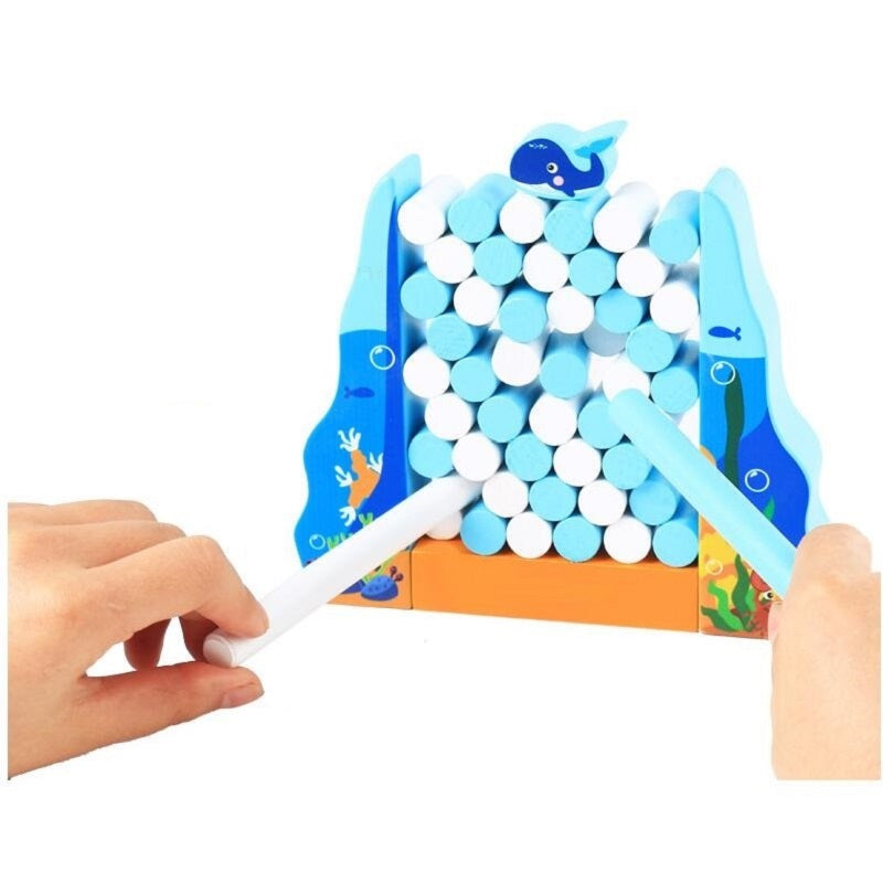 TideStack – Oceanisch Thema Houten Stapelspel voor Kinderen vanaf 3 Jaar – Ontwikkelt Balans en Concentratie