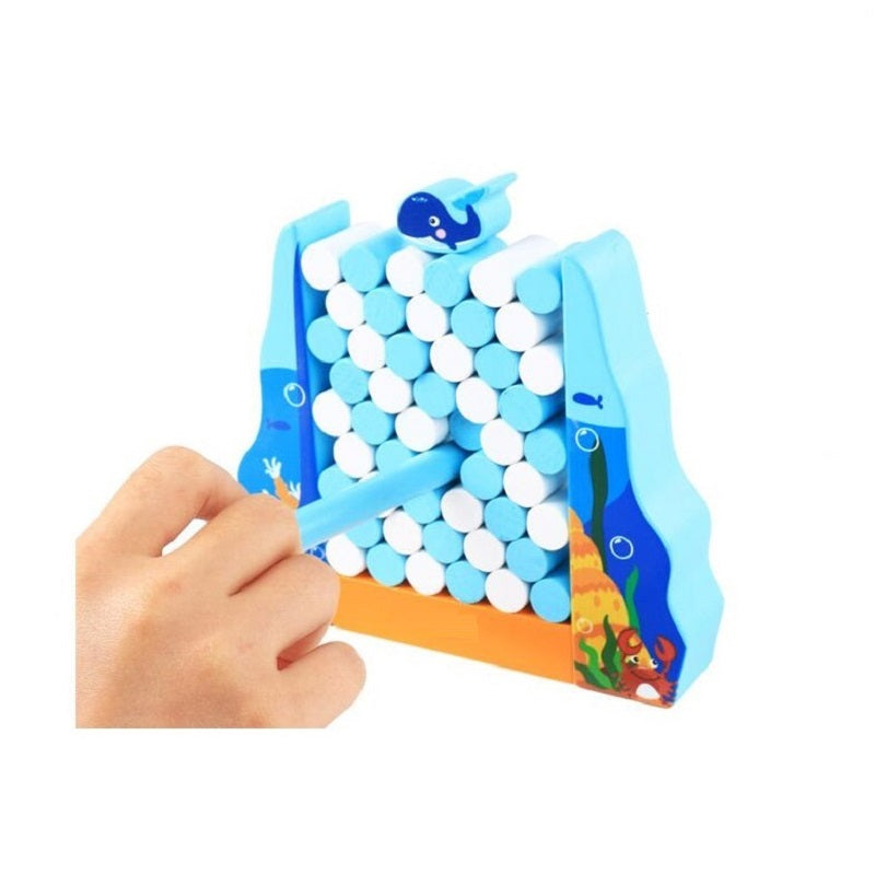 TideStack – Oceanisch Thema Houten Stapelspel voor Kinderen vanaf 3 Jaar – Ontwikkelt Balans en Concentratie