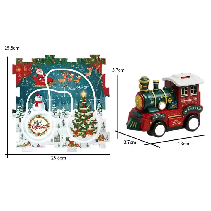 WonderTrack – Kersttreinbaan Bouwset Kinderen 6+ DIY Speelgoed