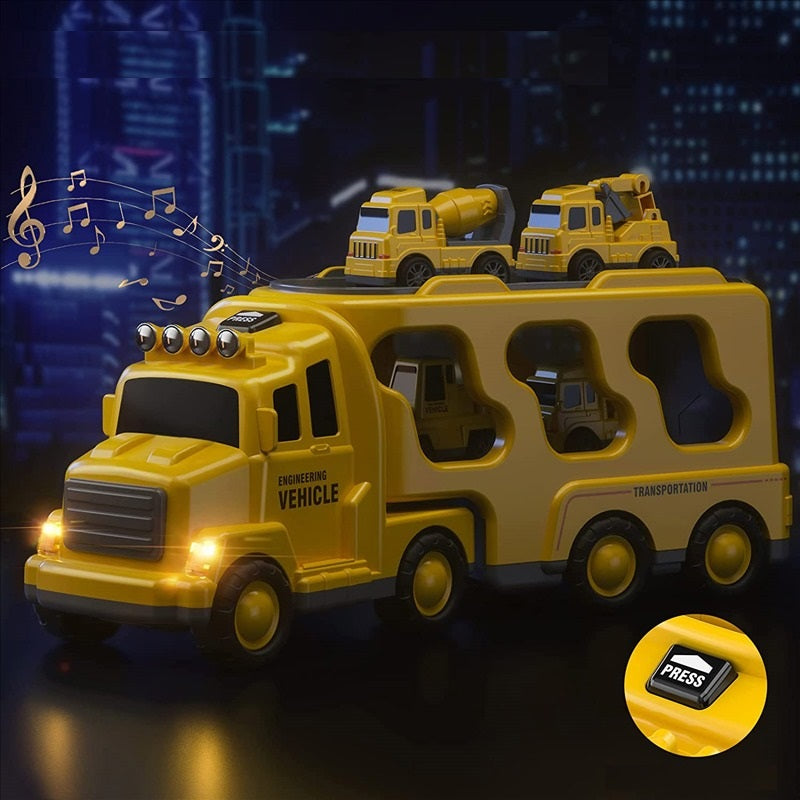 5in1TruckSet - Bouw je Eigen Avontuur met de Complete Bouwvoertuigen Set
