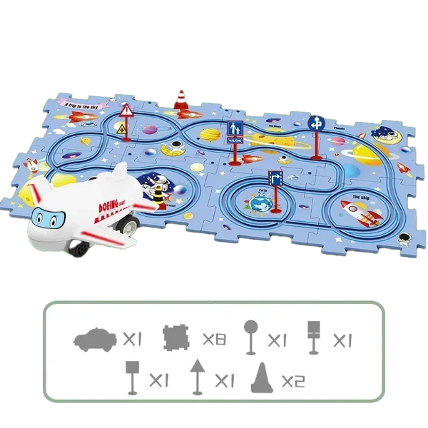 PuzzleRacerTrack- Spoor Auto Puzzel Creatief Speelgoed