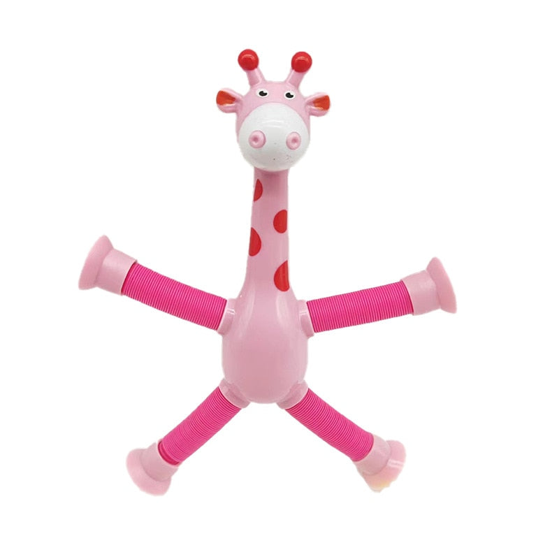 StretchyGiraffes - Telescopisch Zuignap Giraffe Speelgoed