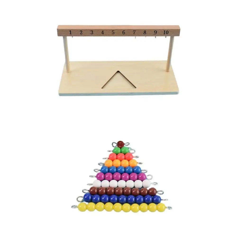 CountBeads Montessori Kralentrap – Tellen & Rekenen – Vanaf 3 Jaar