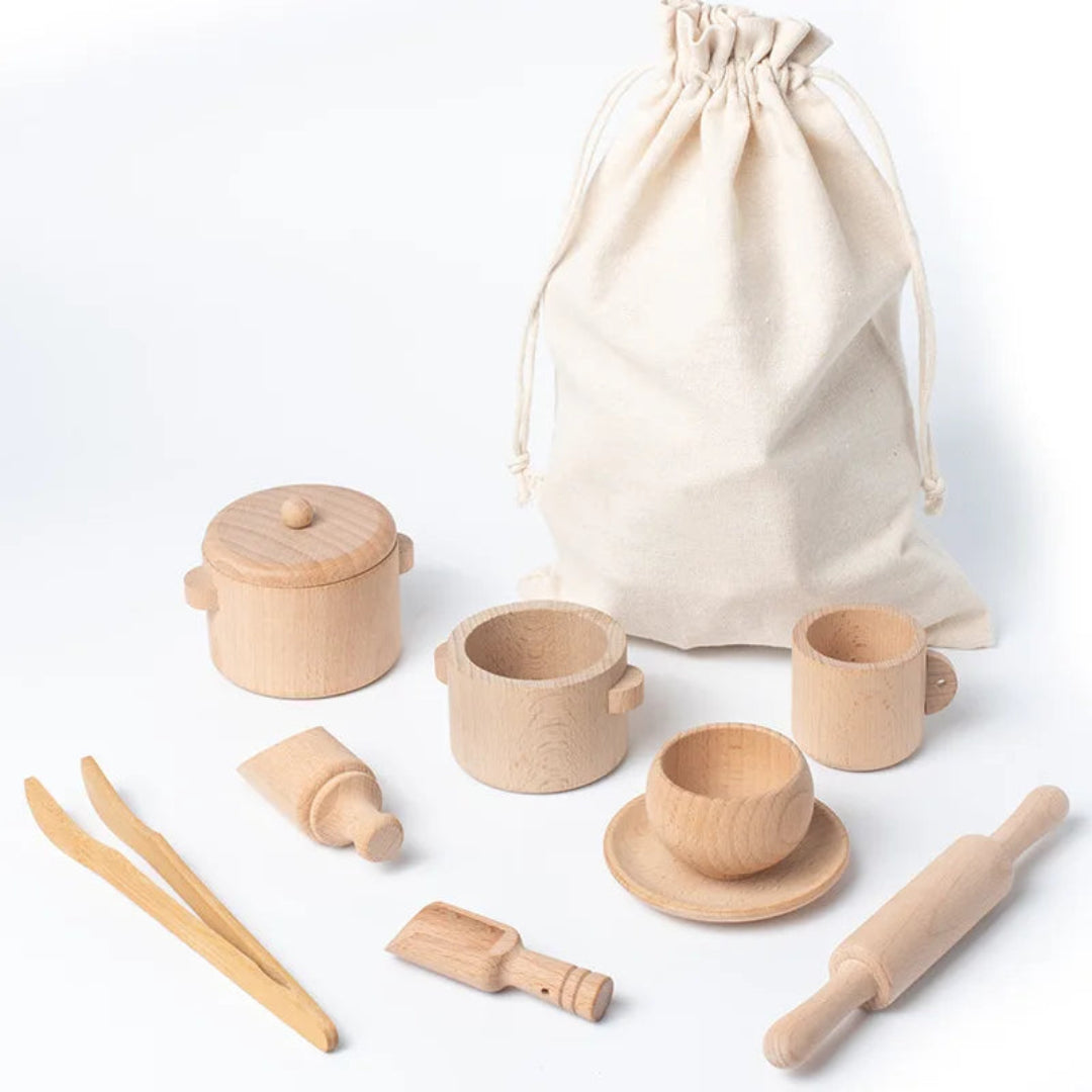 PlayPots - Houten Sensorische Bak Gereedschap