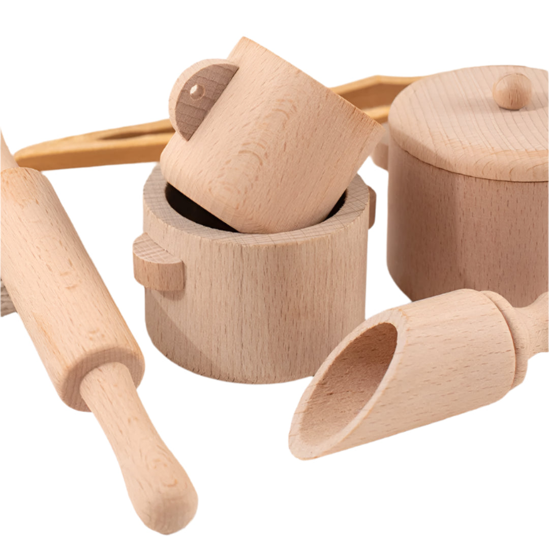 PlayPots - Houten Sensorische Bak Gereedschap
