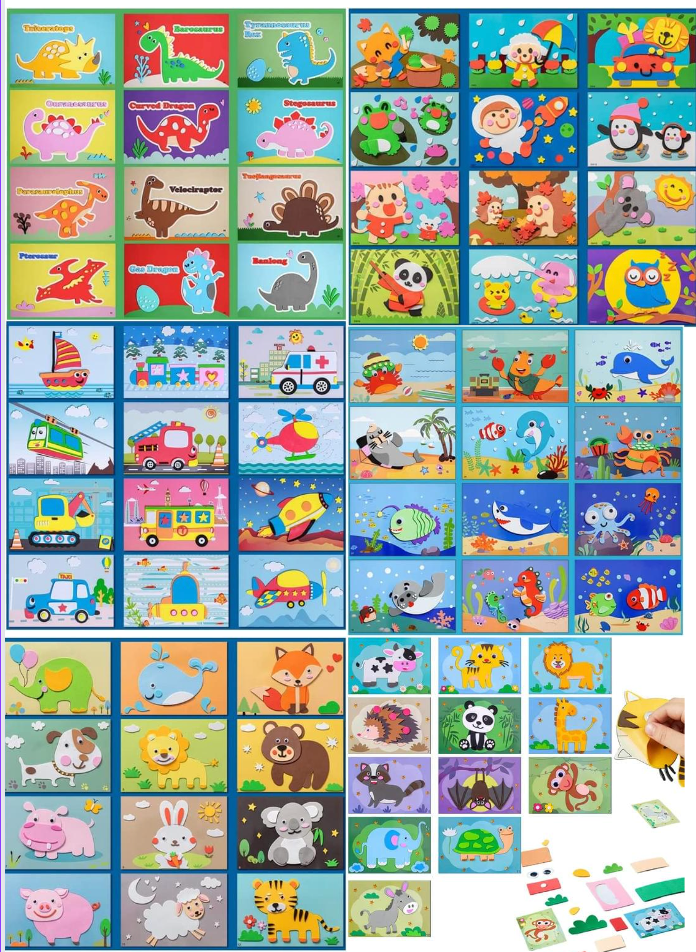 StickerPuzzles - Ambachten Handwerk Puzzel Speelgoed Viltdoek Sticker