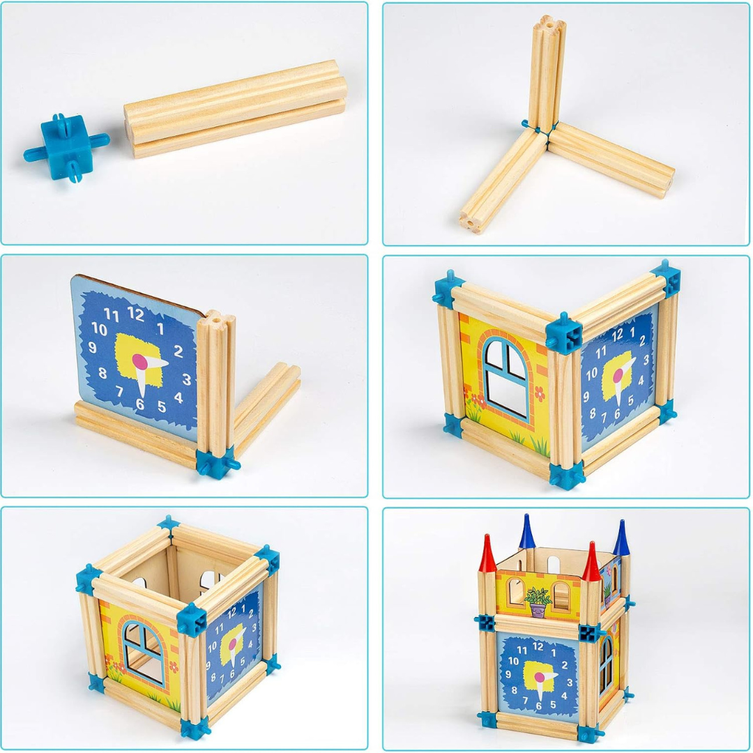 MagicBuild - Creatieve Houten Bouwblokken