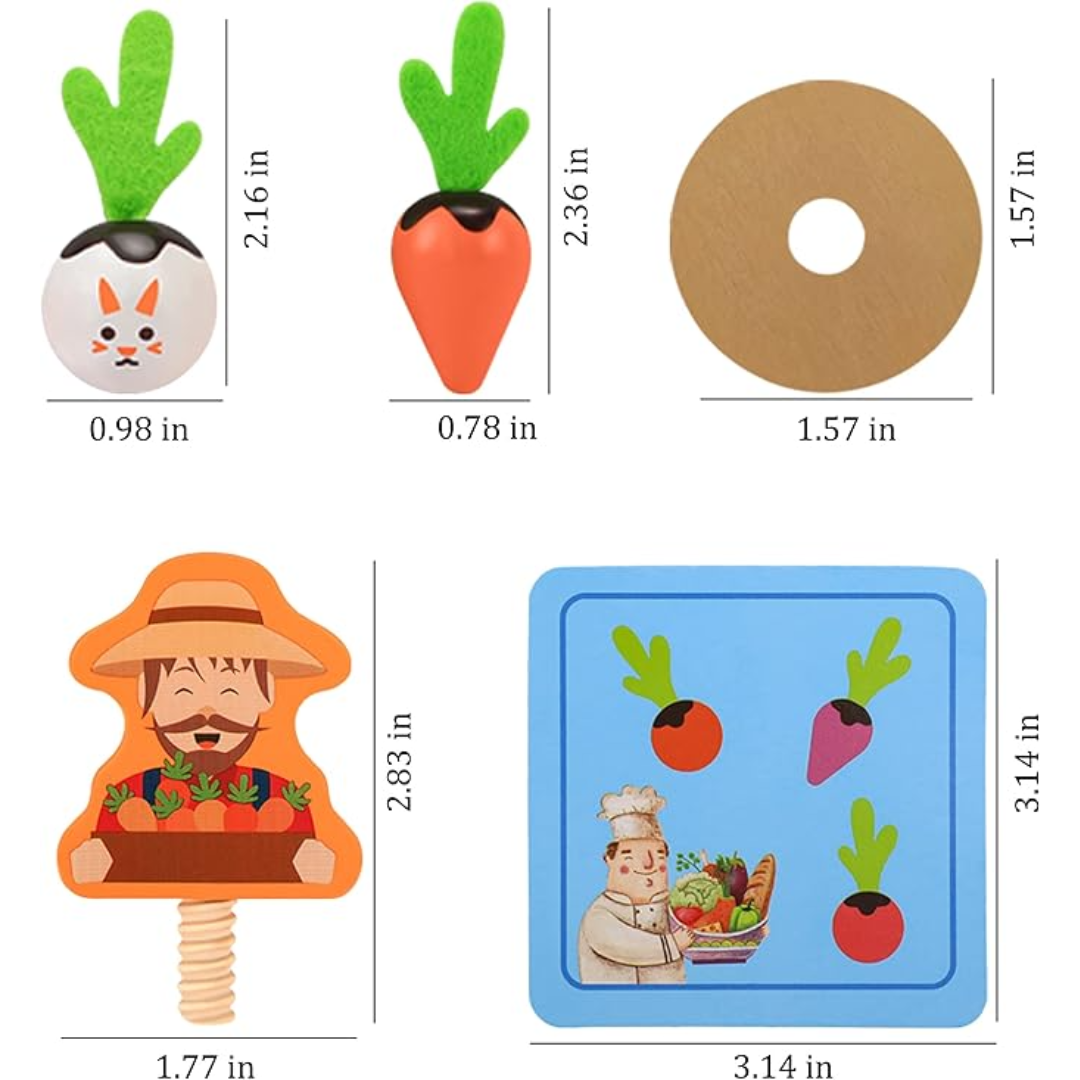 GrowGarden - Montessori Groente Speelset