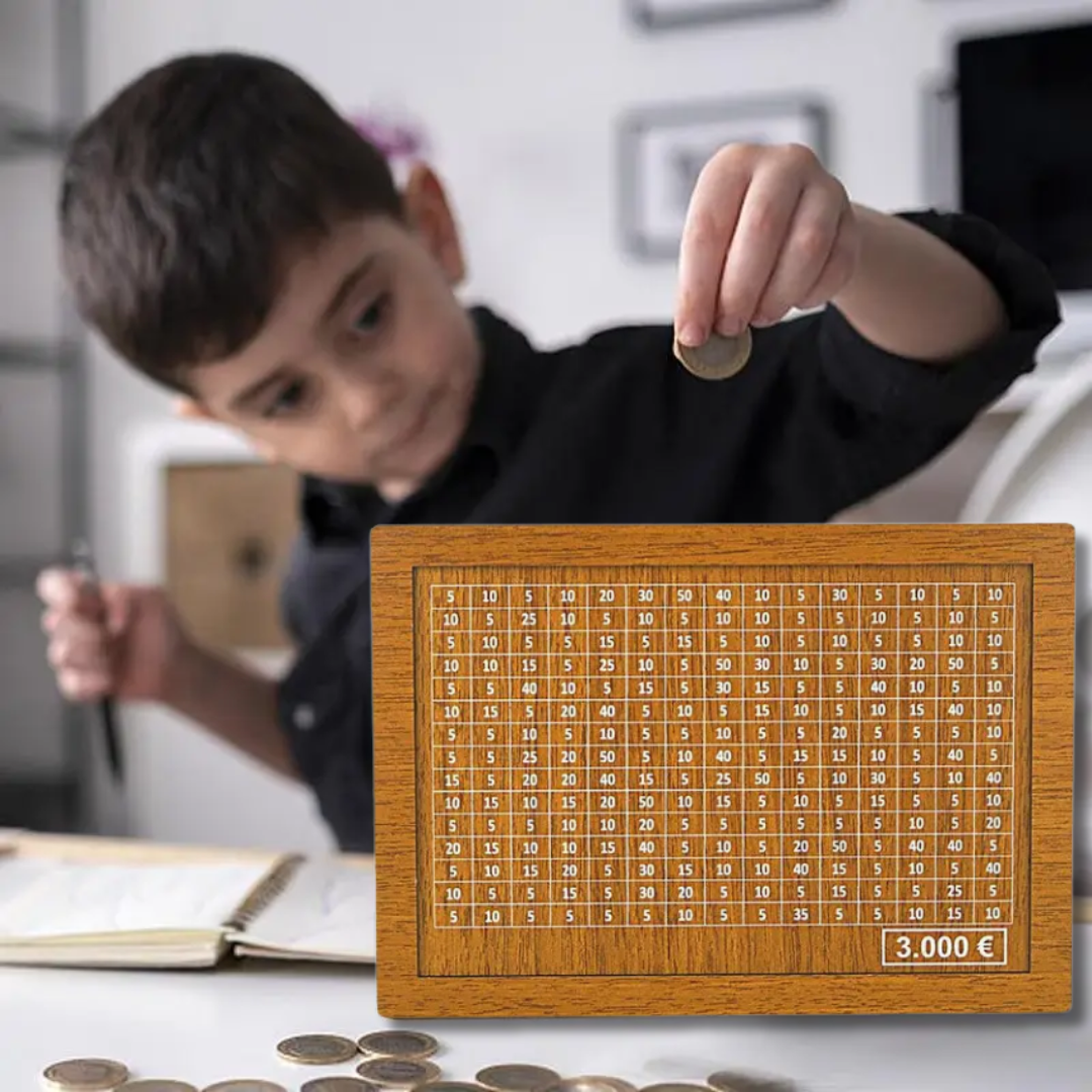 MoneySaverBox - Houten Ambachtelijke Spaarpot