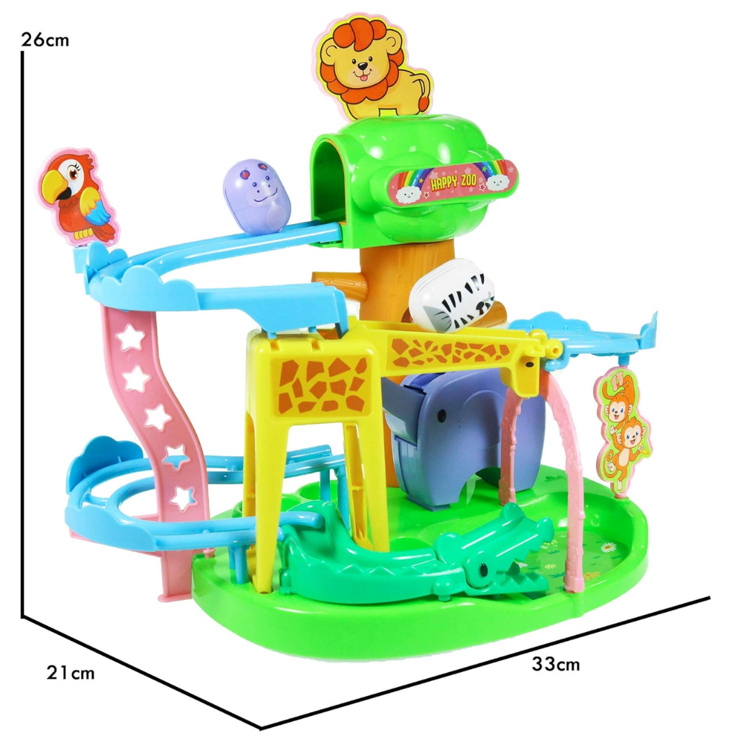 CritterCoaster - dierenglijbaan en bouwset voor kinderen vanaf 3 jaar - stimuleert creatief spel en groei van de motoriek