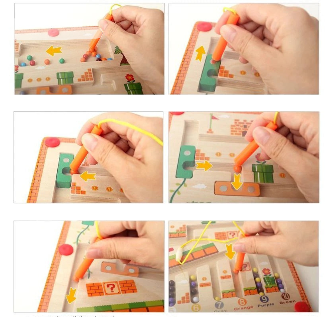 MazeMaster - Montessori Nummer- en Kleurenlabyrint