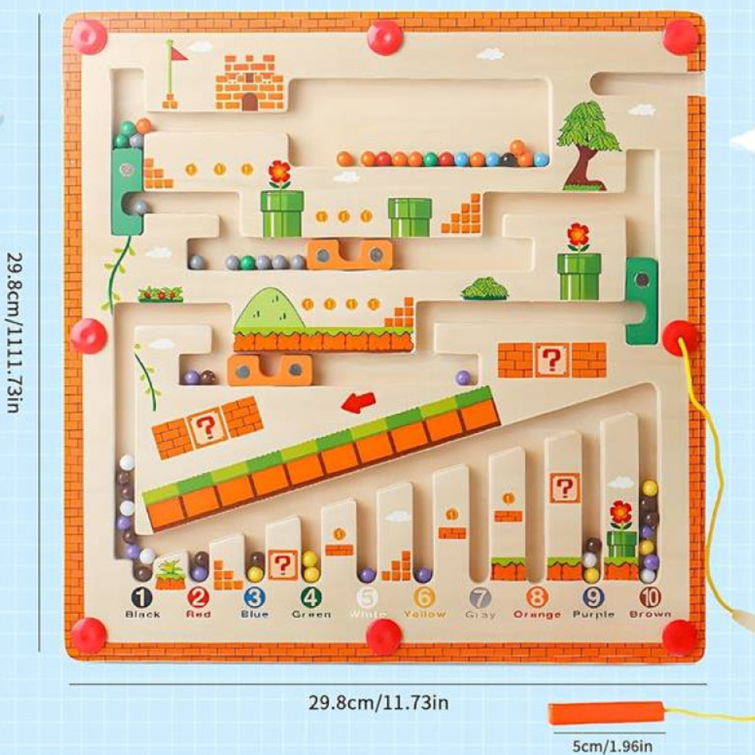 MazeMaster - Montessori Nummer- en Kleurenlabyrint
