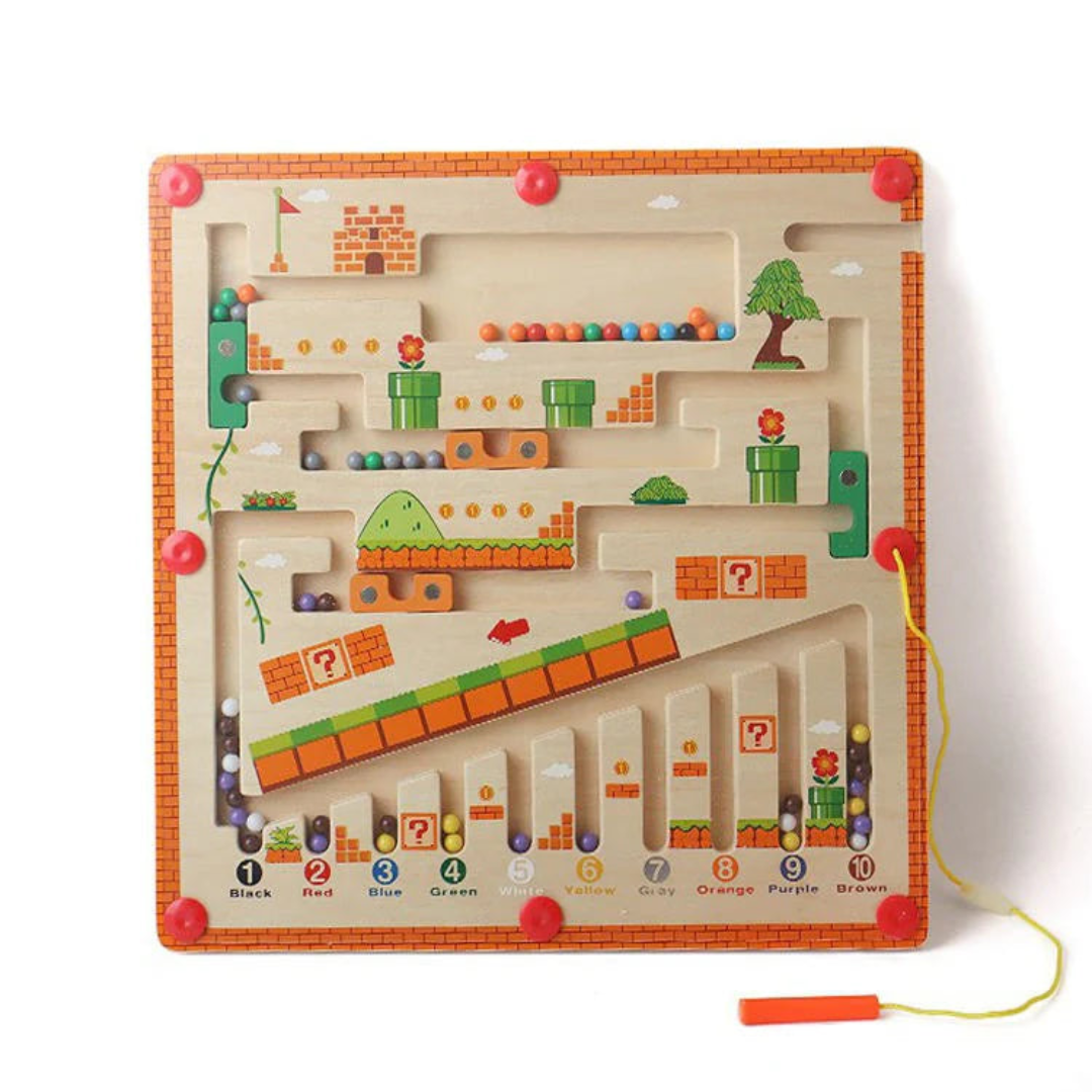 MazeMaster - Montessori Nummer- en Kleurenlabyrint