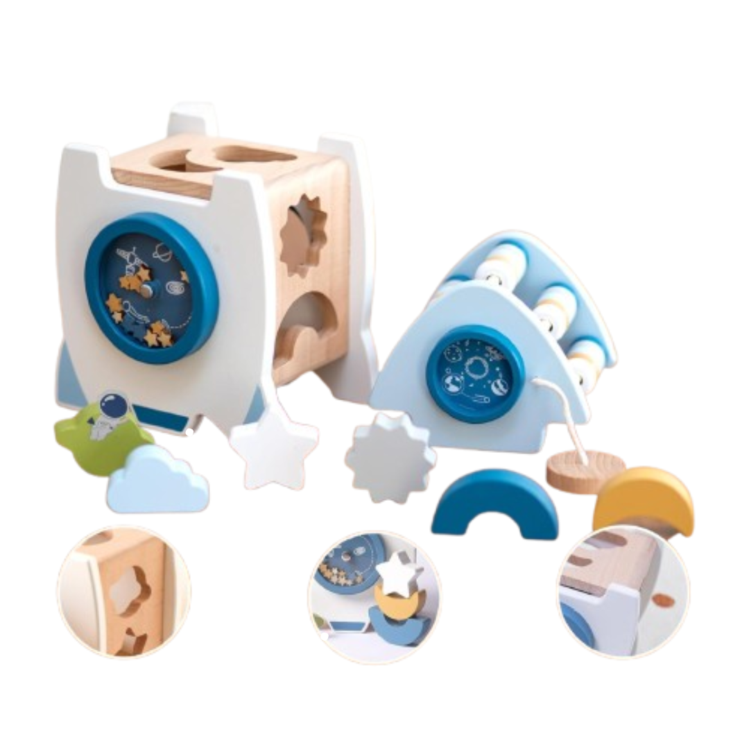 AstroMagnet - Blokken Bouwraket Speelgoed