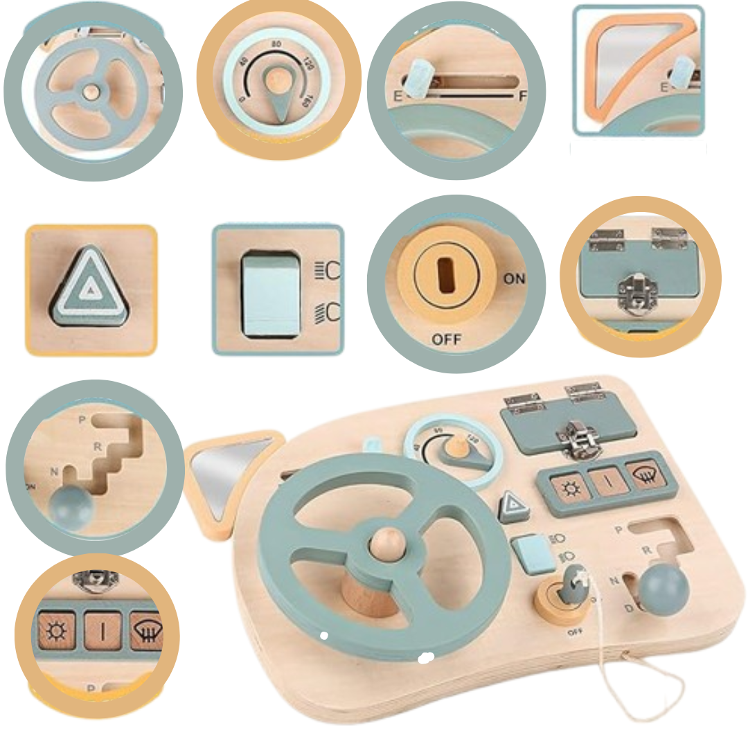 TinyWheel - Houten Educatief Ontwikkelingsspeelgoed voor Baby