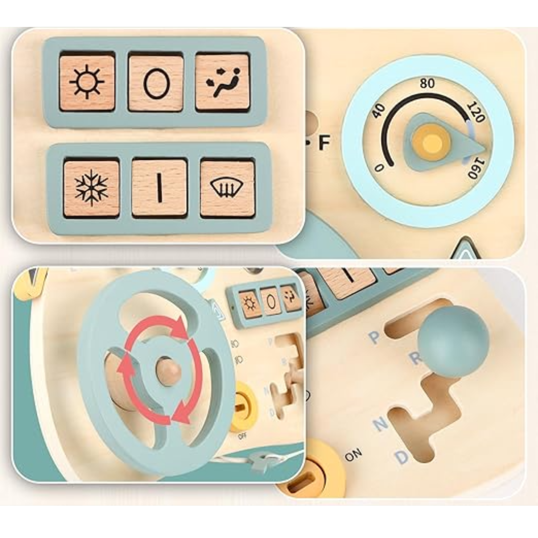 TinyWheel - Houten Educatief Ontwikkelingsspeelgoed voor Baby