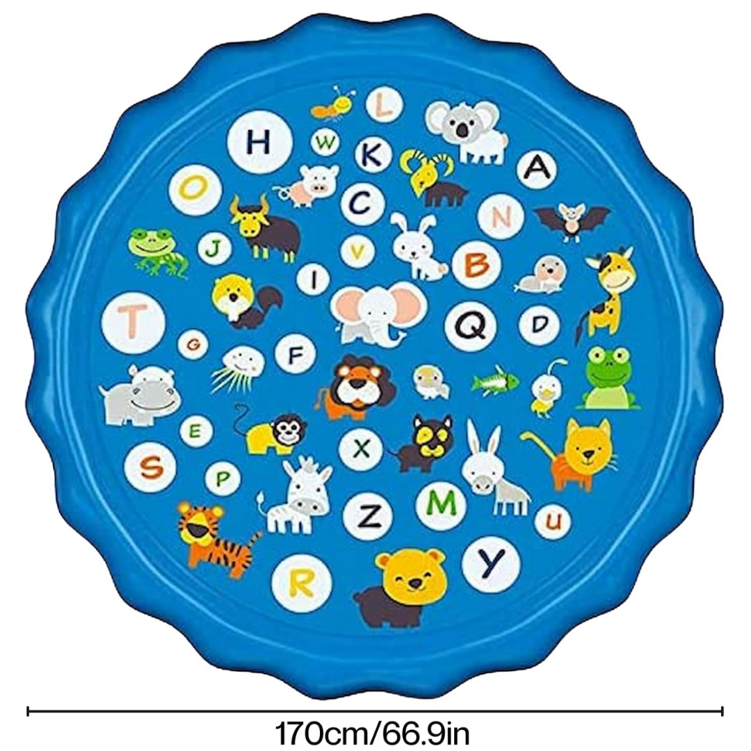 SplashPad - waterspuitmat voor buitenspelen in de tuin - aan slang te bevestigen - voor kinderen vanaf 2 jaar - 100 cm diameter