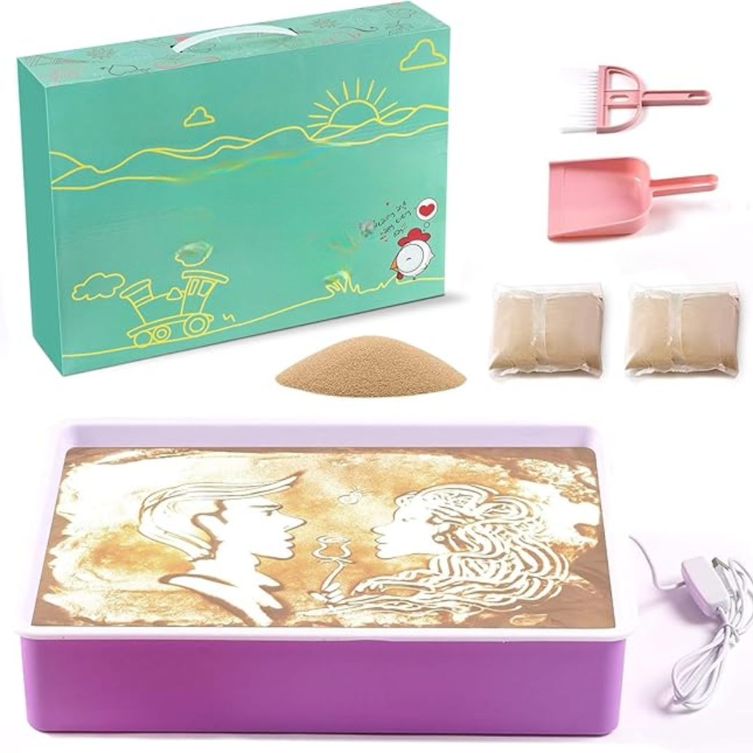 ArtifyGlow - Tafellamp Zandkunst