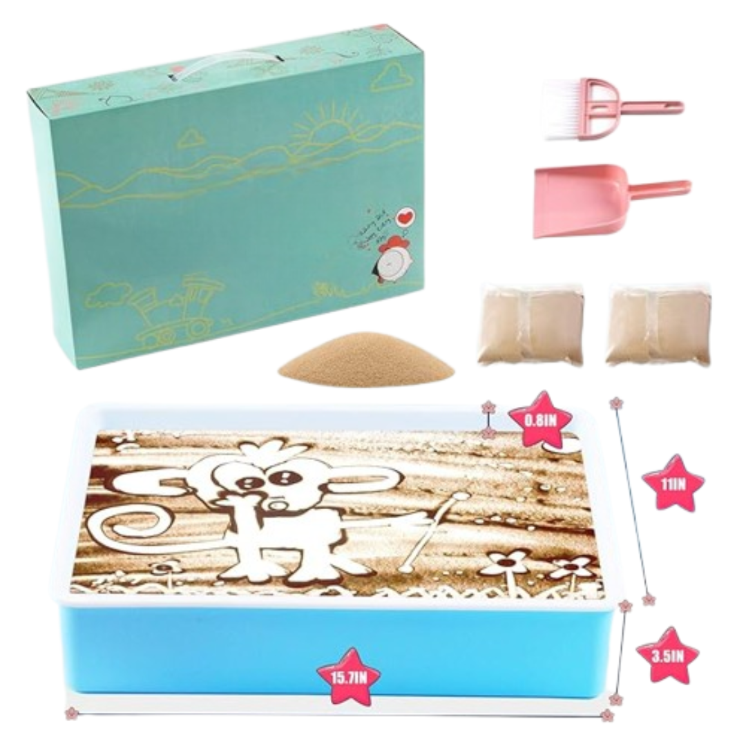 ArtifyGlow - Tafellamp Zandkunst