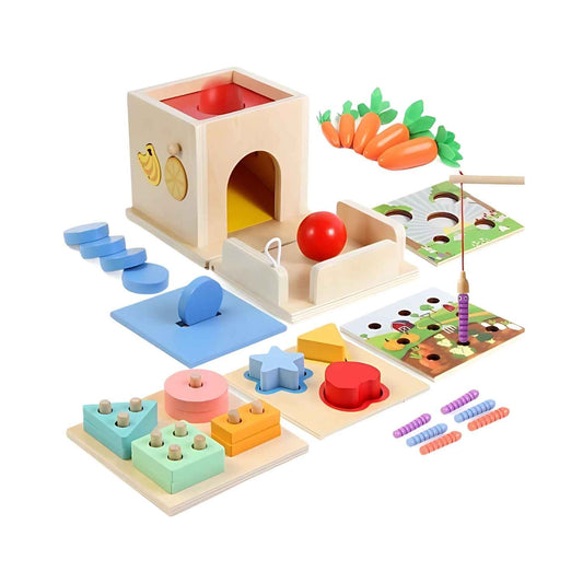 SmartStart - Educatief Montessori Speelboek – 8-in-1 Activiteiten voor Peuters | Stimuleert Motoriek & Zelfstandigheid, 1+ Jaar