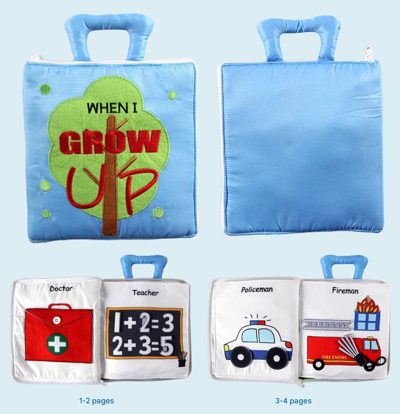 TactileTales – Interactief Zacht Stoffen Boek voor Baby's – Stimuleert Zintuiglijke Ontwikkeling en Fijne Motoriek