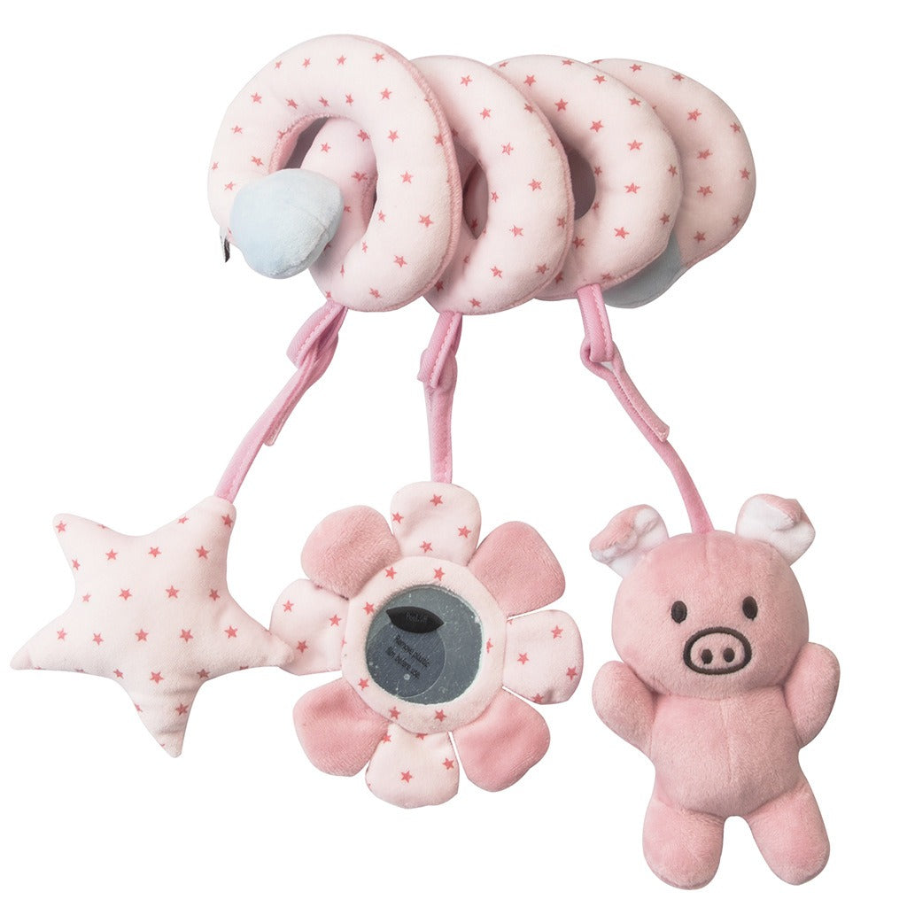 SnuggleSpiral – Zachte Activiteitenspiraal voor Baby’s vanaf 0 Maanden – Voor Wieg, Kinderwagen of Autostoel