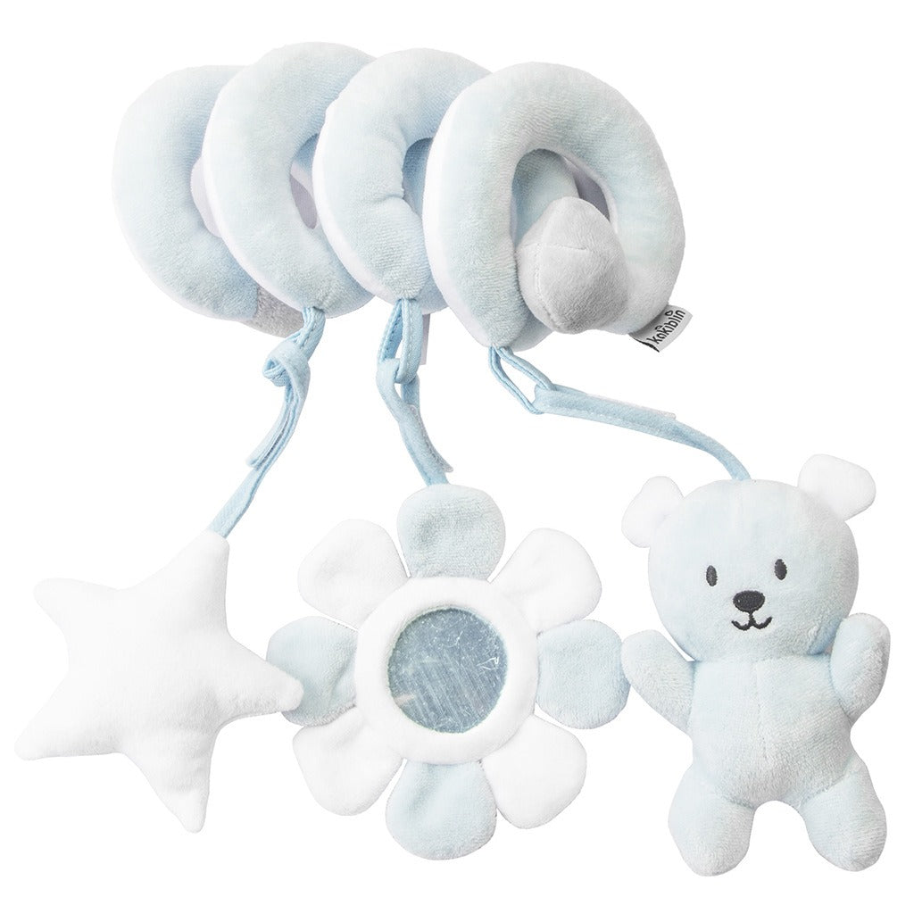 SnuggleSpiral – Zachte Activiteitenspiraal voor Baby’s vanaf 0 Maanden – Voor Wieg, Kinderwagen of Autostoel