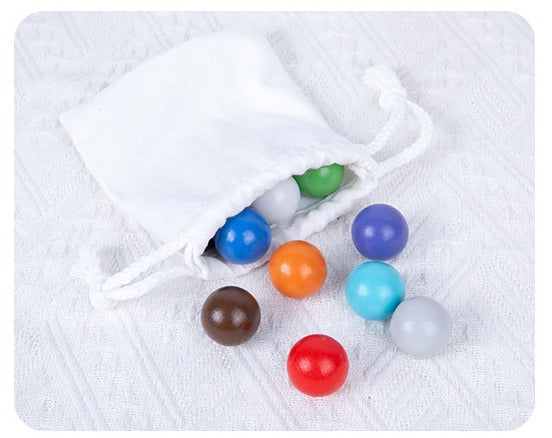 WoodsMatch – Houten Kleuren Sorteerspel voor Kinderen van 3+ – Verbetert Fijne Motoriek & Kleurenherkenning