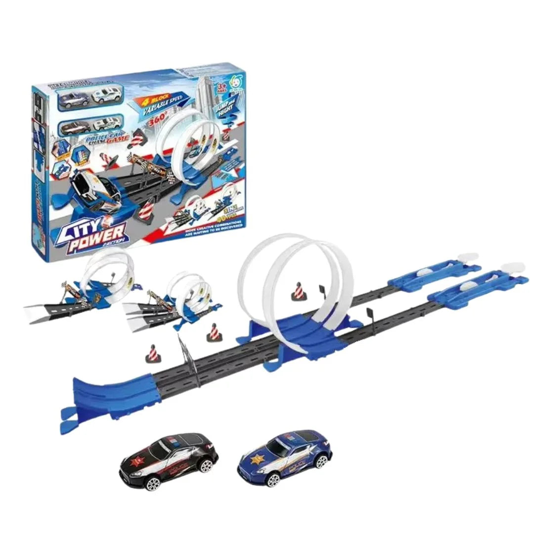 LoopRush™ - Race-set met twee banen en zwaartekrachtaandrijving