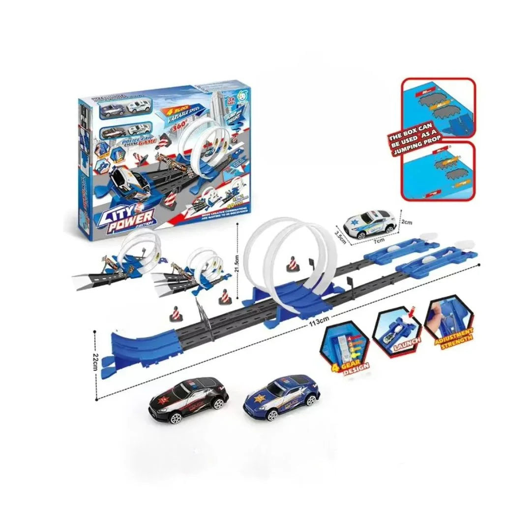 LoopRush - Race-set met twee banen en zwaartekrachtaandrijving