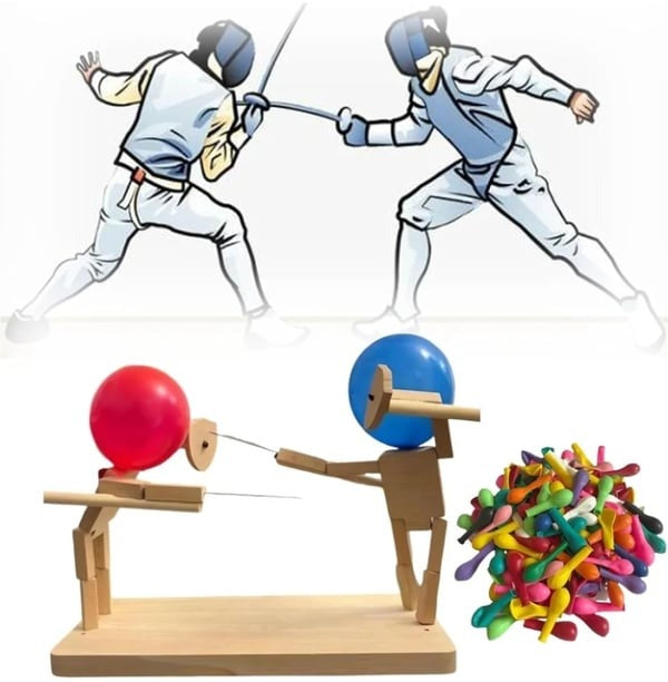 BattleMaster - Ballon Hoofden Houten Zwaardgevecht