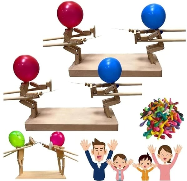 BattleMaster - Ballon Hoofden Houten Zwaardgevecht