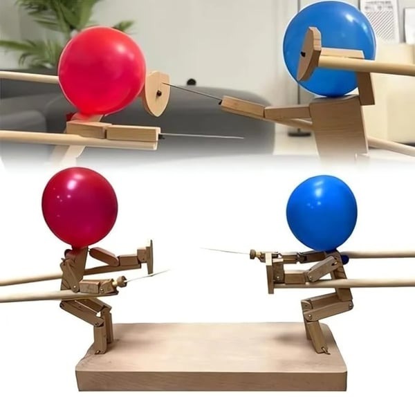 BattleMaster - Ballon Hoofden Houten Zwaardgevecht