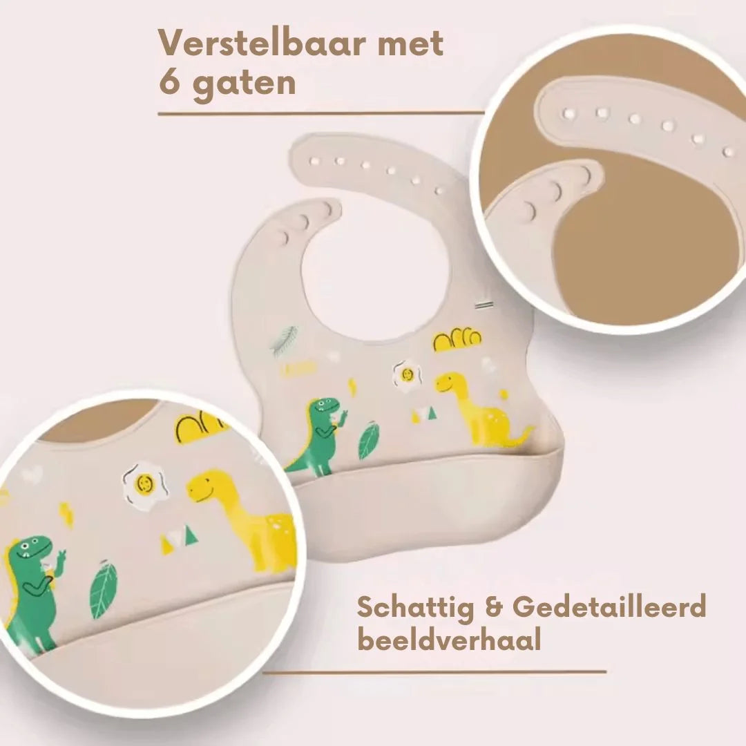 DinoDelight™ – Siliconen Servies Set Voor Kinderen Vanaf 3 Jaar – Bevordert Veilig En Leuk Eten
